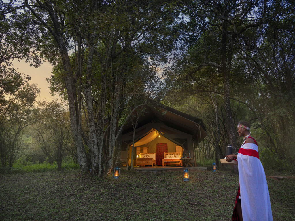 A classic safari tent at Mara Trails Camp